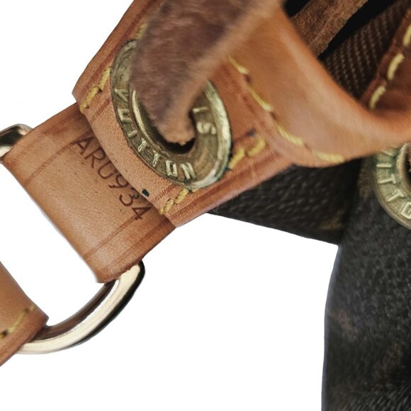 LOUIS VUITTON BROWN MONOGRAM NOE DRAWSTRING BUCKET BAG - Picture 13 of 16